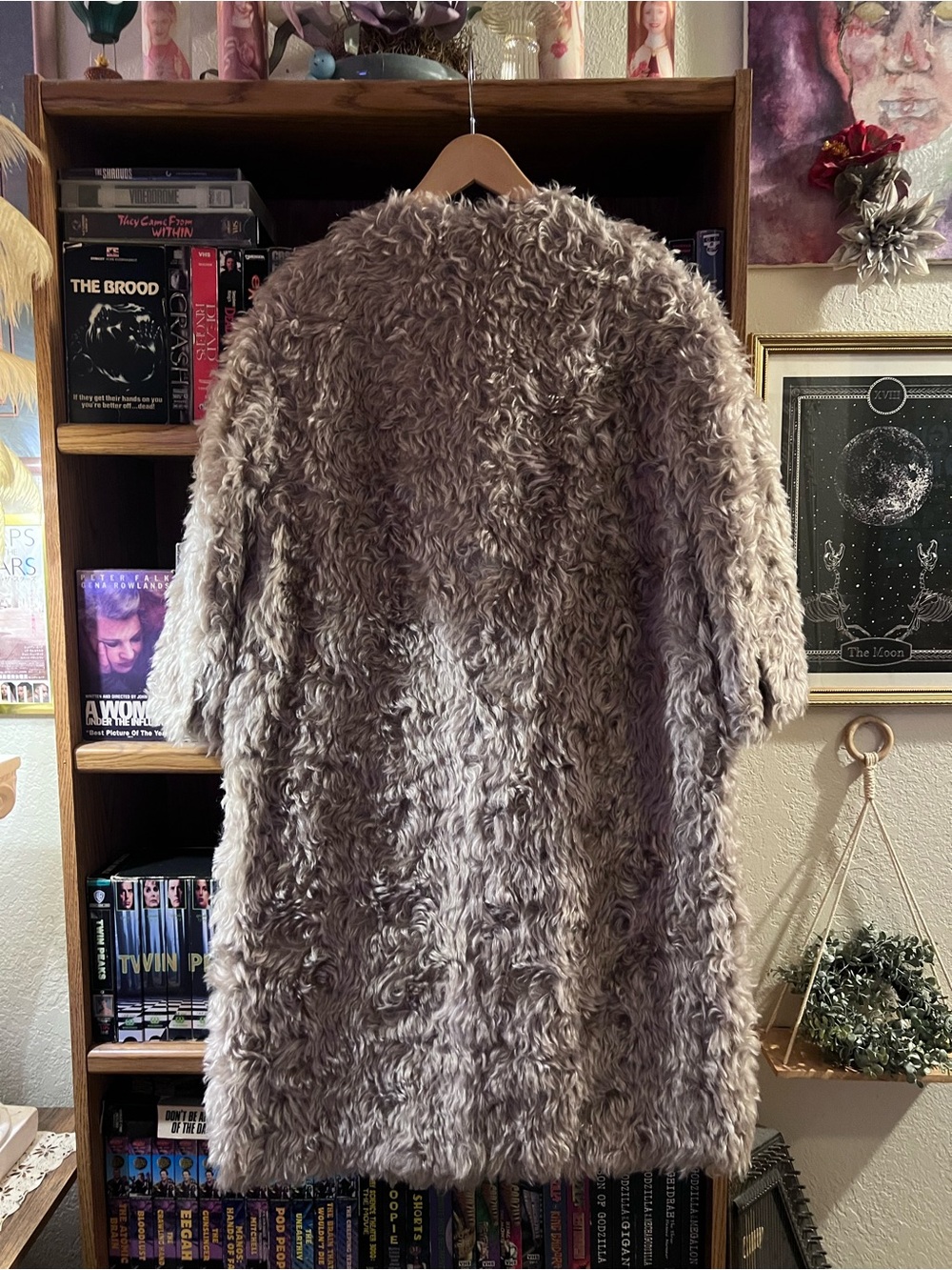 Prada Fall 2007 Mohair Faux Fur Beige Coat 38 - Picture 3 of 5